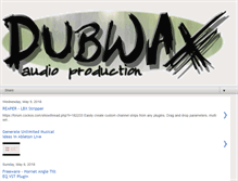 Tablet Screenshot of dubwax.com